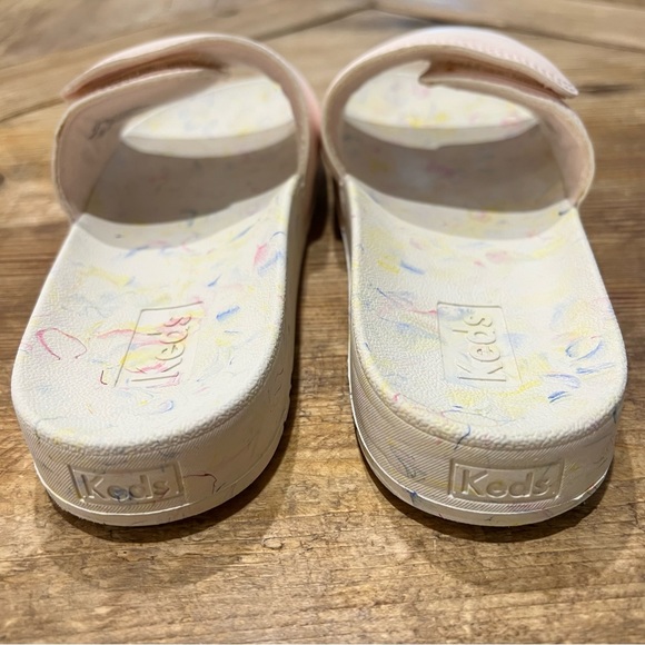 NWOT Keds Bliss V Marble Pink Adjustable Velcro Slides - Sz. 8 - Picture 4 of 6